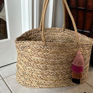 Straw Beach Bag